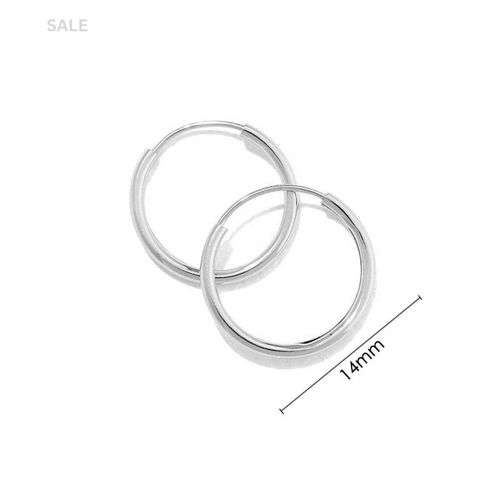 Minimallist 925 Sterling Silver Needle 18K Gold Earrings 14mm