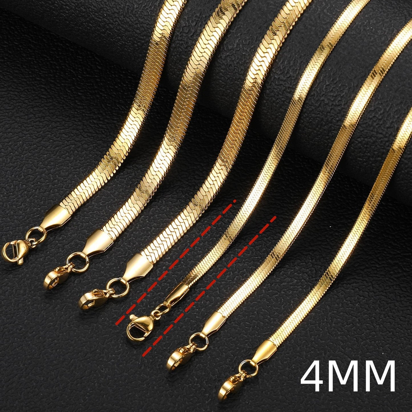 Beautiful Stainless Steel Snake Chain Necklace Choker Gold Silver Color
