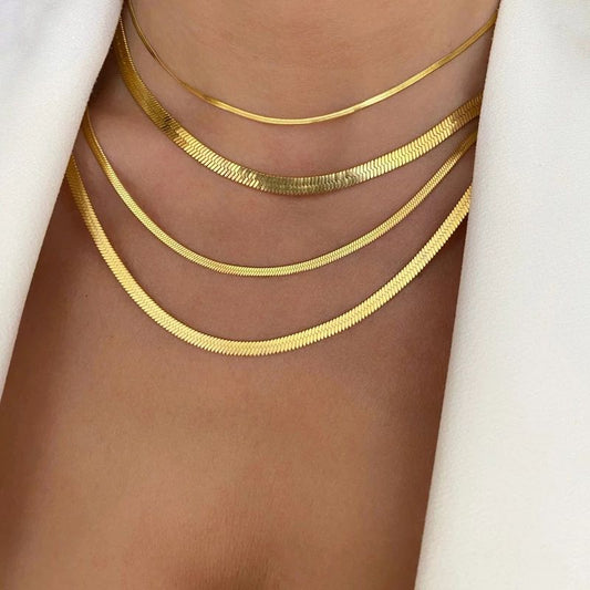 Classy Unisex Snake Chain Necklace Choker